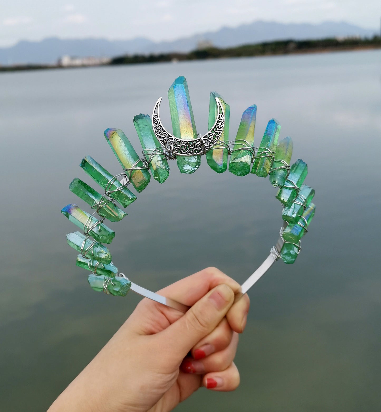 Diadema de Bruja para Halloween con Corona de Luna