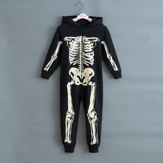 Traje de Halloween para niños en forma de Esqueleto.