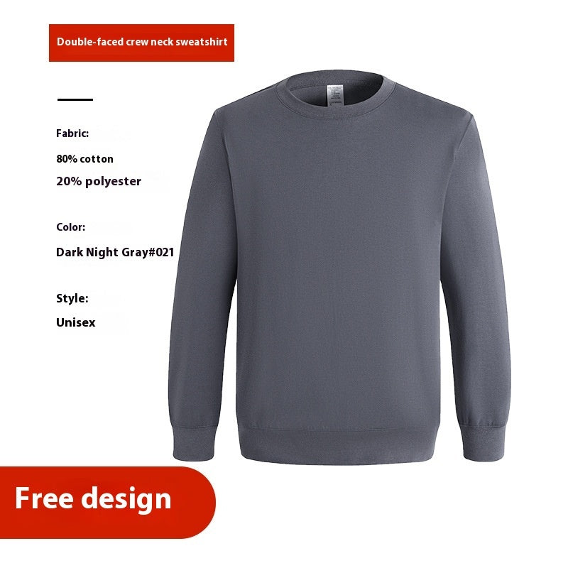 Loose, long-sleeved, crew-neck thin sweatshirt.