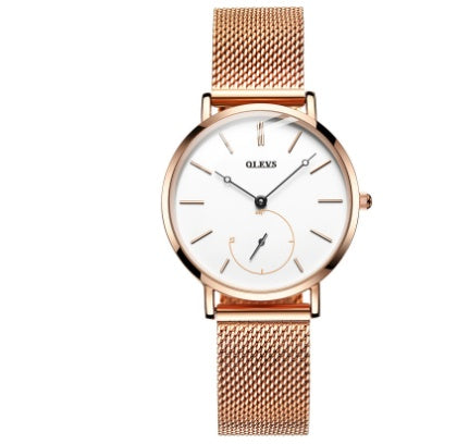 Reloj  para mujer con dial pequeño e impermeable.