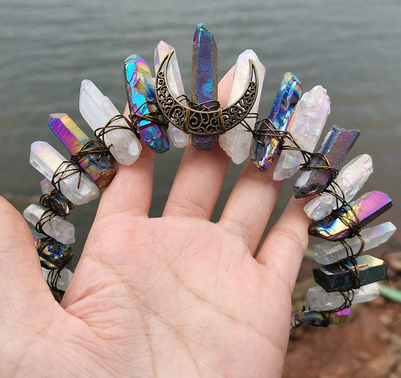 Diadema de Bruja para Halloween con Corona de Luna