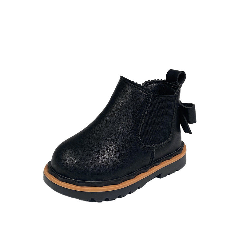 Botas Martin para niñas con lazo y caña alta.