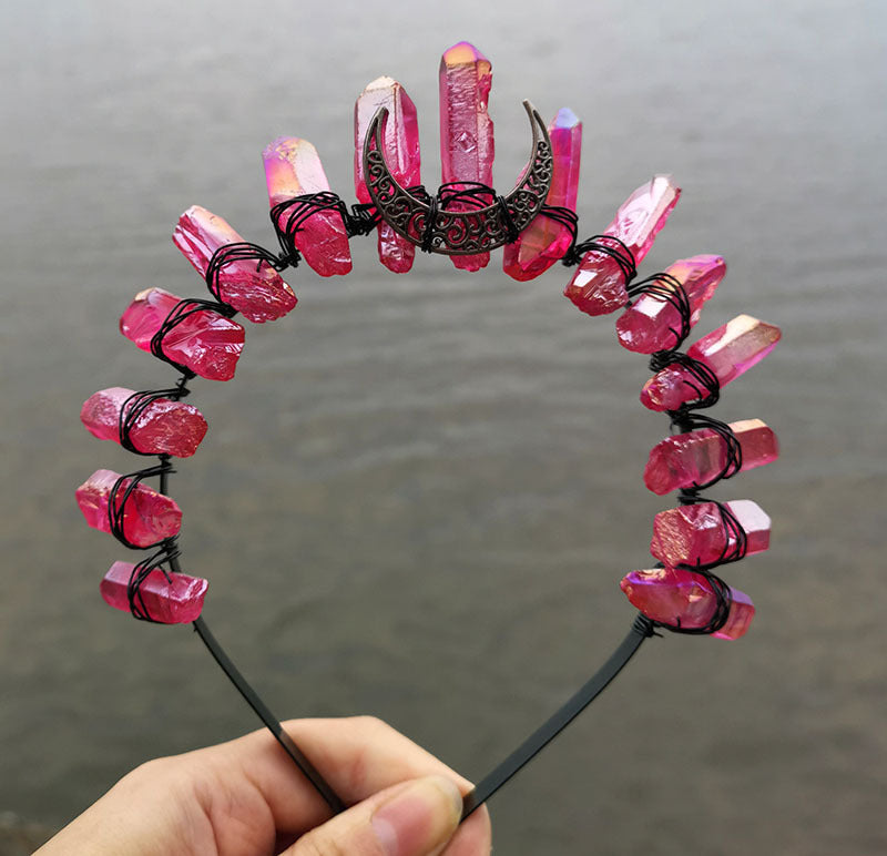 Diadema de Bruja para Halloween con Corona de Luna