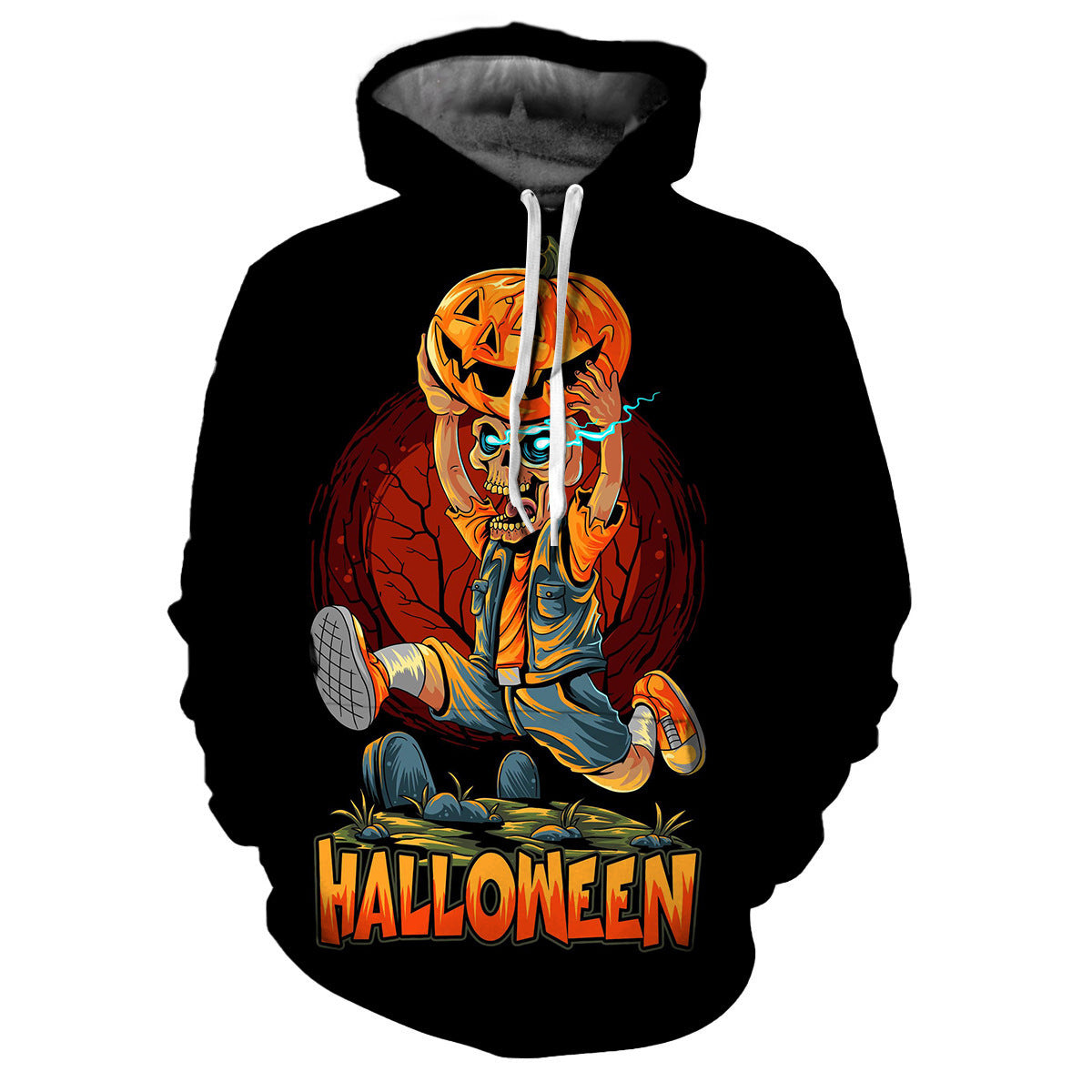 Sudadera con Capucha de diseño de Halloween.