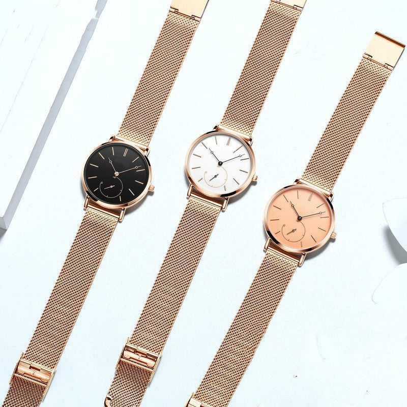 Reloj  para mujer con dial pequeño e impermeable.