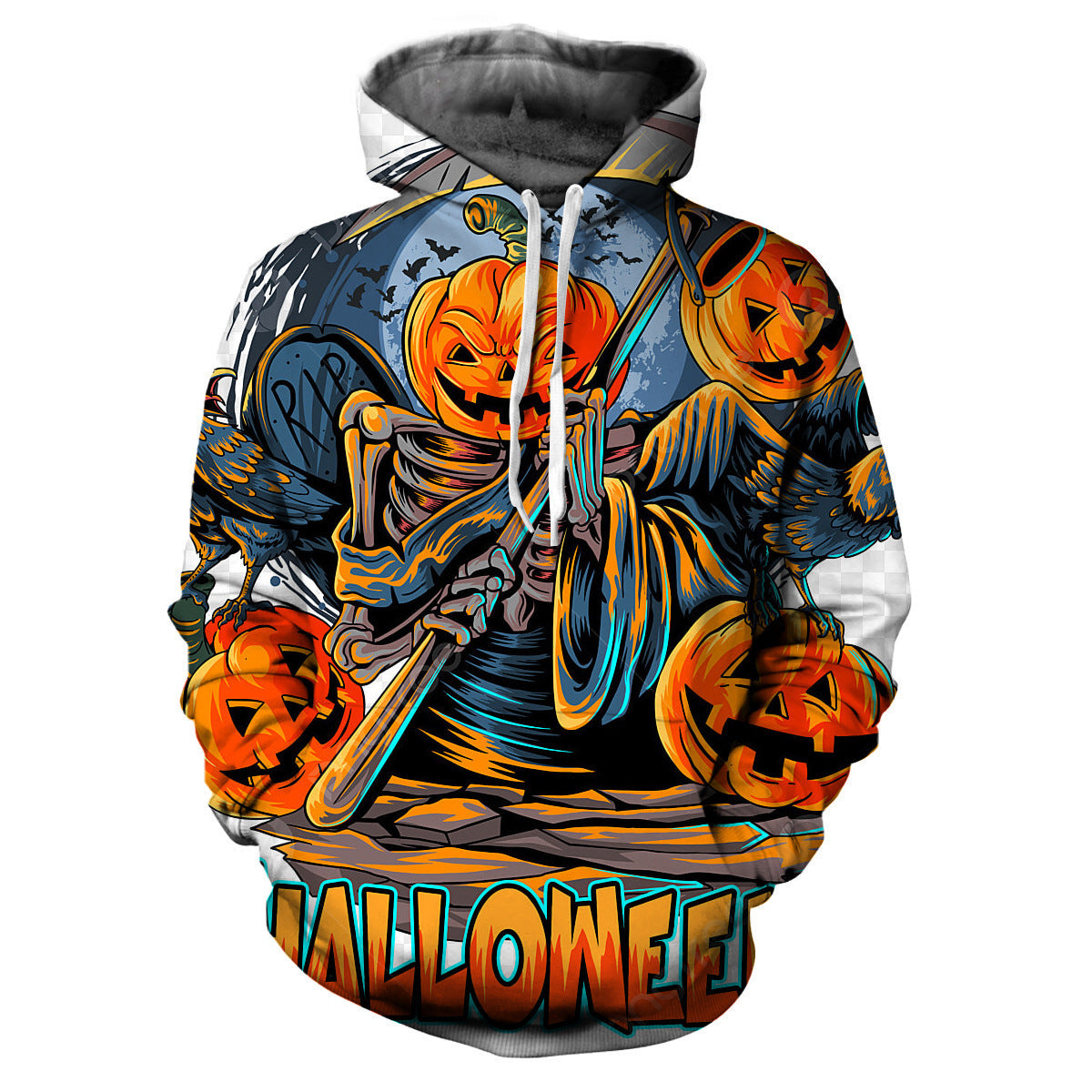 Sudadera con Capucha de diseño de Halloween.