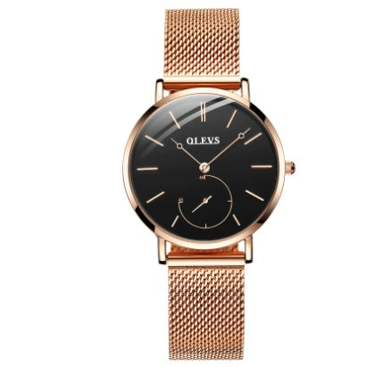 Reloj  para mujer con dial pequeño e impermeable.