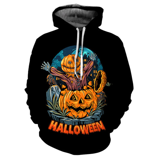 Sudadera con Capucha de diseño de Halloween.