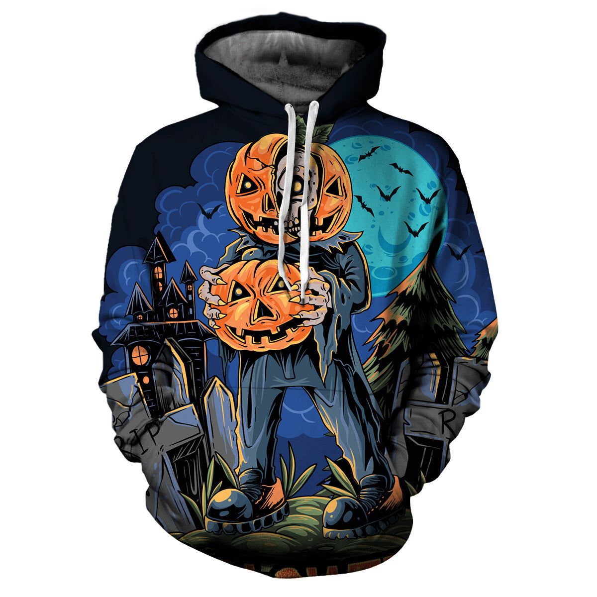 Sudadera con Capucha de diseño de Halloween.