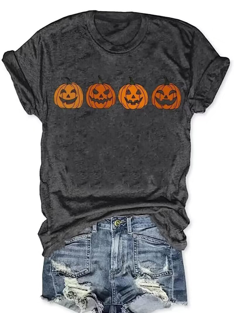 Camiseta con estampado variado de Halloween.