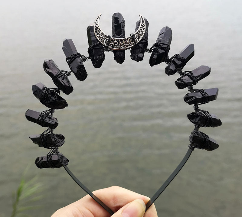 Diadema de Bruja para Halloween con Corona de Luna