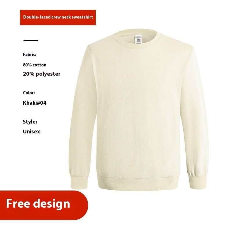 Loose, long-sleeved, crew-neck thin sweatshirt.