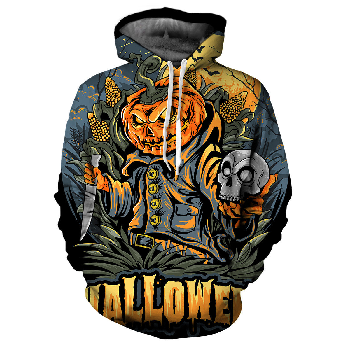 Sudadera con Capucha de diseño de Halloween.