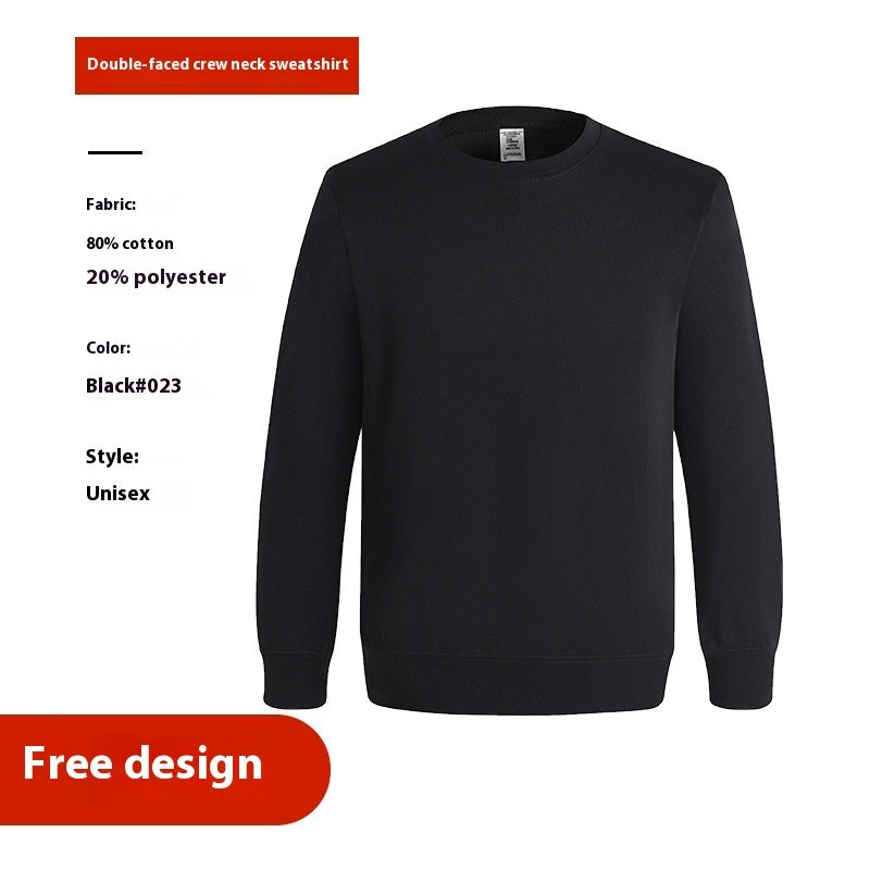 Loose, long-sleeved, crew-neck thin sweatshirt.