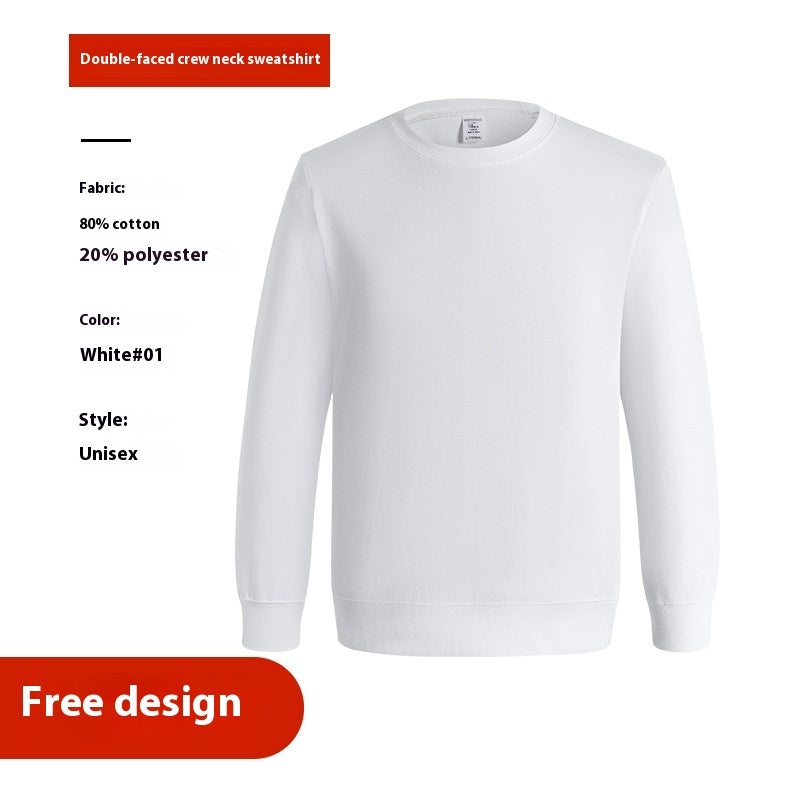 Loose, long-sleeved, crew-neck thin sweatshirt.