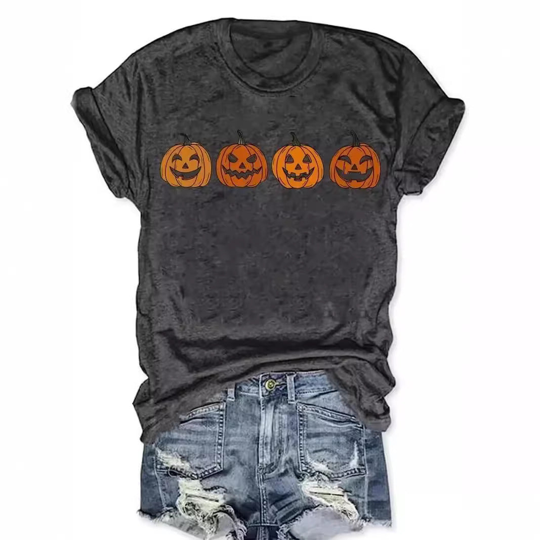 Camiseta con estampado variado de Halloween.