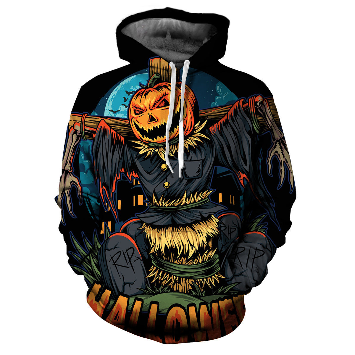 Sudadera con Capucha de diseño de Halloween.